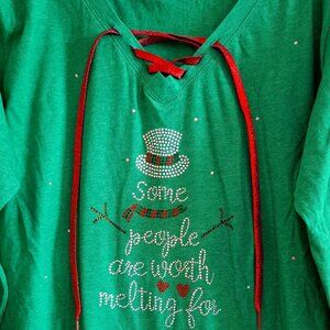 Woman's Holiday T-Shirt - Long Sleeve